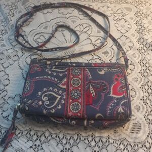 Maggi B Crossbody Boho Design Fabric Purse